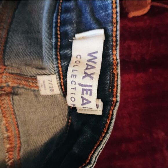 Wax Jean Blue Skinny Jeans with Distressed Details - Picture 9 of 13